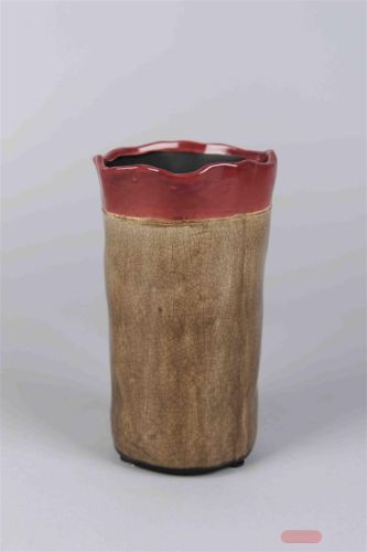 Bild von Vase, Keramik - Pittoresque Ø12x H21.5cm, rosewood