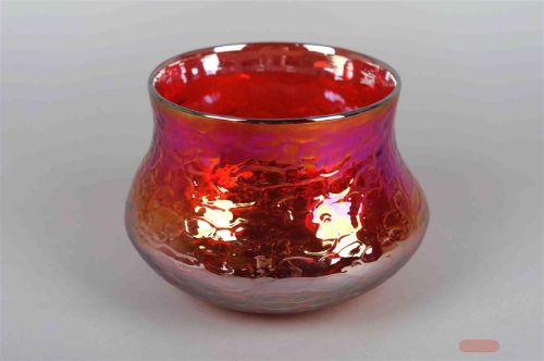 Bild von Kugelvase, Rouge vif - Ø22.5x H16.5cm, rot