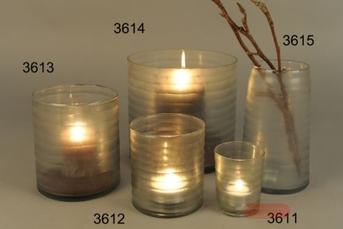 Bild von Windlicht, Couche Ø20x H20cm, milchglas