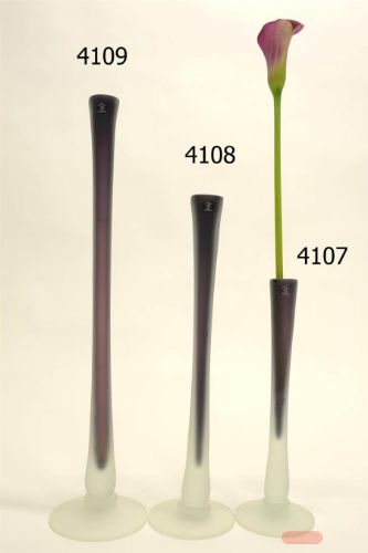 Bild von Vase/ Kerzenständer, milchglas Ø11x H40cm, opaque violettes
