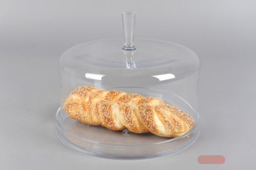 Bild von Glasschale, mit Glocke Ø28x H22.5cm, klar*