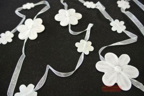 Bild von Girlande 1.8m/ 40mm, Glassblume, blau