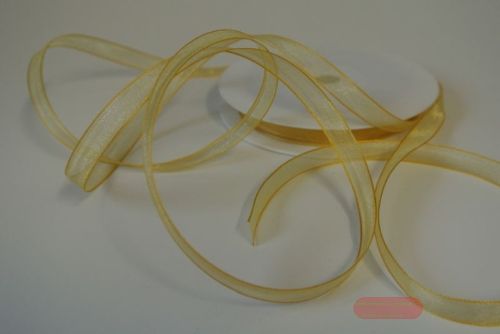 Bild von Band 25m/ 09mm, Organza, gelb