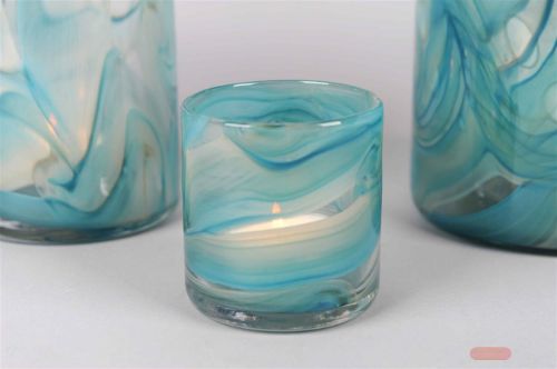 Bild von Glasvase, Artistry Ø10x H10.5cm, türkis