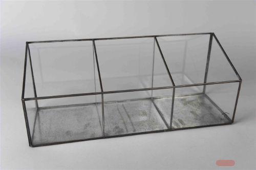 Bild von Vitrine, burn antik L46x 15x H18cm, schwarz