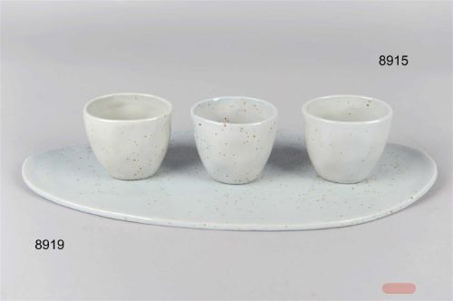 Bild von Keramik, Servierplatte Pun. Ø40x 20x H1.5cm, celadon