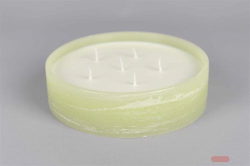 Bild von 6-Docht Kerze im Topf, H6cm x Ø225mm, anis*