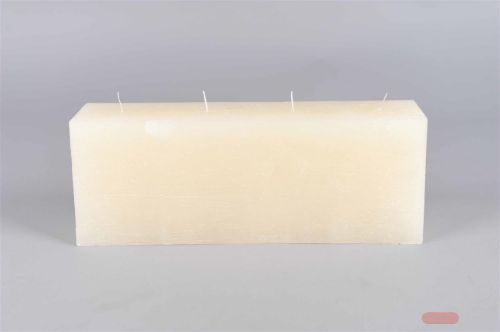 Bild von 4-Docht Kubuskerze, H12 x L32x Ø8cm, asparagus