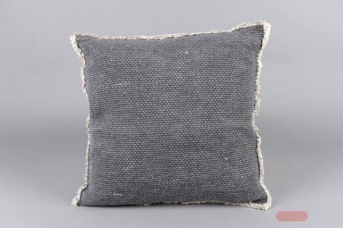 Bild von Kissen, L45 x W45cm aus Baumwolle, dunkelgrau