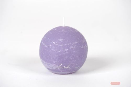Bild von Rustic Kugelkerze, Ø 80mm, wisteria