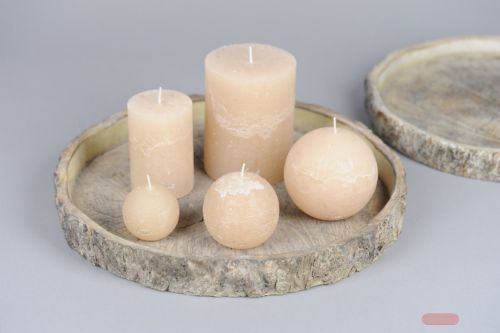 Bild von Rundschale, Woodgrain Ø38x H4.5cm, zement