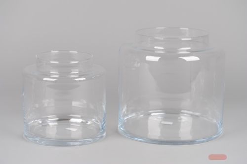 Bild von Glasvase, Con collo Ø19x H18cm, klar