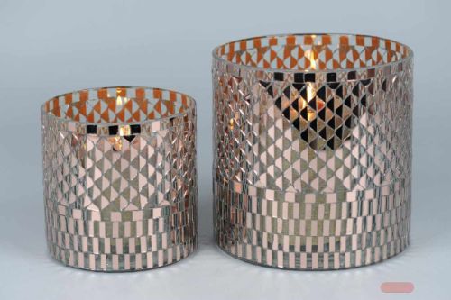 Bild von Windlicht, Belle verre Ø20x H20cm, cuivré