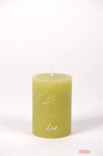 Bild von Rustic Zylinderkerze, 15cm x Ø70mm, grün*