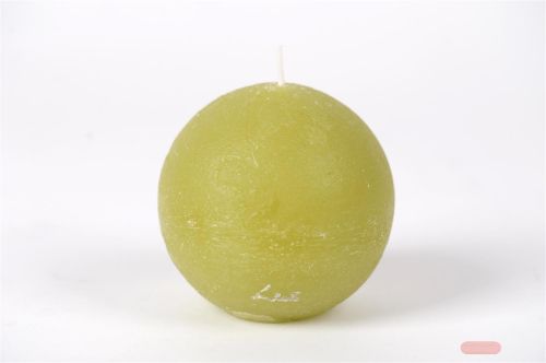 Bild von Rustic Kugelkerze, Ø100mm, grün*