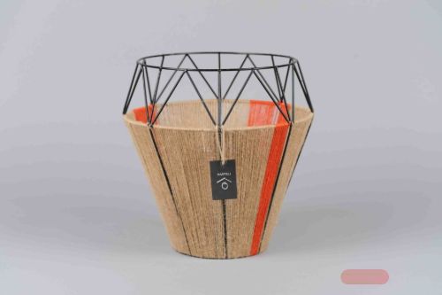 Bild von Laterne, Jute Ø30x H23cm, natur