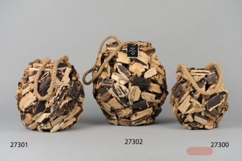 Bild von Laterne, Blackwood Ø20x H20cm, holz