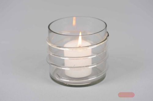 Bild von Votiv, Glas Classy Ø10x H10cm, glassy