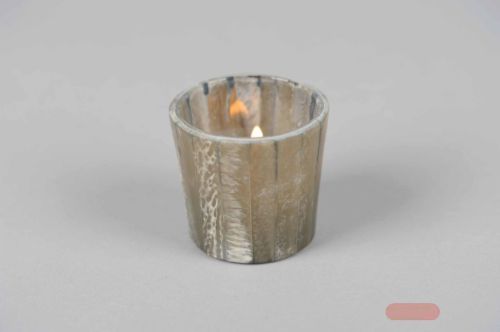 Bild von Votiv, Mosaico conica Ø6.5x H6.5cm, d'grau