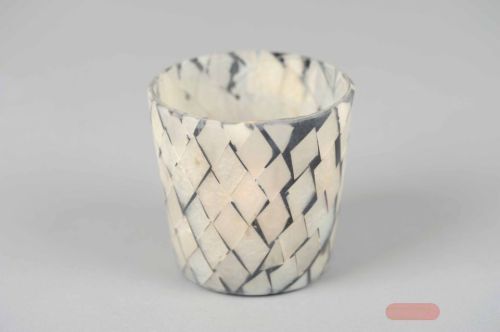 Bild von Votiv, Mosaico conica Ø9.5x H9.5cm, grau