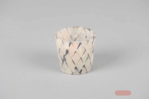 Bild von Votiv, Mosaico conica Ø6.5x H6.5cm, grau