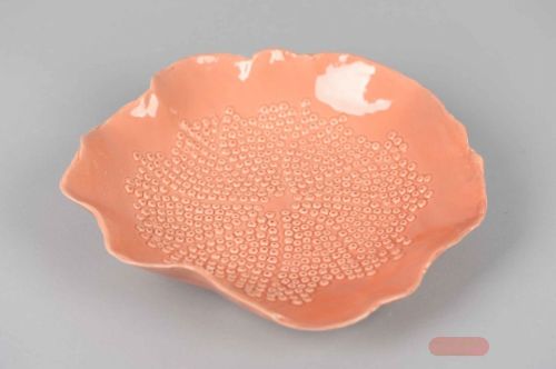 Bild von BlumenSchale, rund Curl up Ø26x H5cm, orange