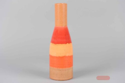 Bild von FlaschenVase, Sorbet Ø11x H35.3cm, l'orange