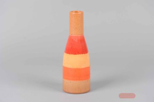 Bild von FlaschenVase, Sorbet Ø9.2x H26.5cm, l'orange