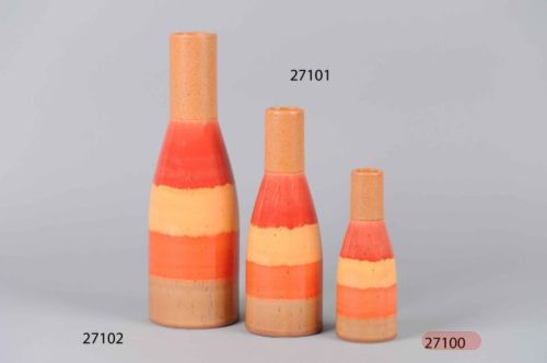 Bild von FlaschenVase, Sorbet Ø7.5x H20cm, l'orange