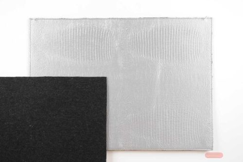 Bild von Placemat, 45x 33cm - Leather Look, silber*
