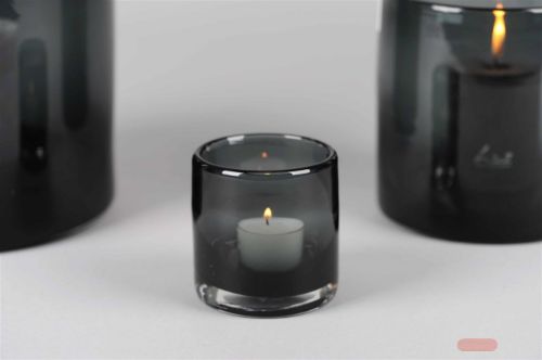 Bild von Windlicht, Votiv Tinted Ø8x H8.5cm, grau