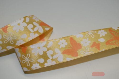 Bild von Band 25m/ 25mm, Schmetterling, orange