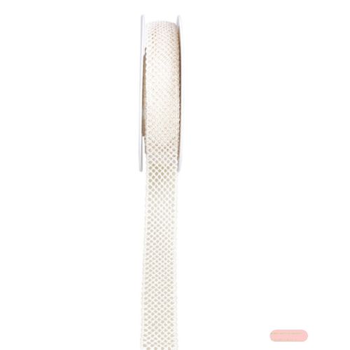 Bild von Band 10m/ 20mm, Gitterspitze Occhi, creme