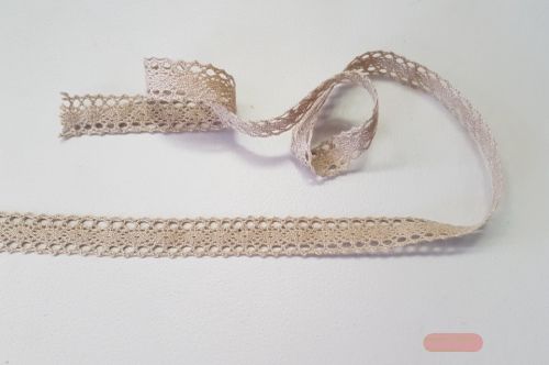 Bild von Band 15m/ 12mm, Häkel-Spitzenborte, leber