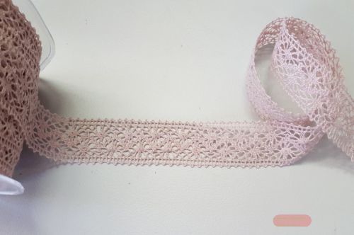 Bild von Band 20m/ 22mm, Häkel-Spitzenborte, altrosa