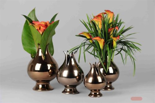 Bild von Vase, Pétale Set pointu VE 2x 4 Stk sort, cuivré