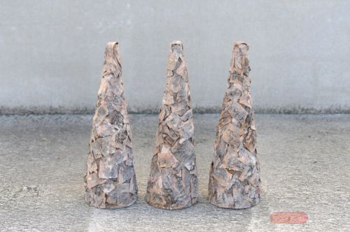 Bild von Kegel, Birkenbarke Holz Ø20x H60cm, natur