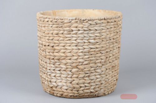 Bild von Blumentopf, Toile jute Ø32x H29.5cm, zement