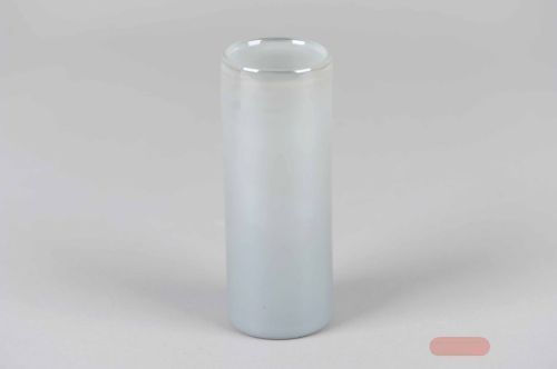 Bild von Glasvase, Met powder Ø6x H16cm, grau