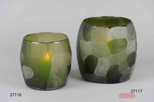 Bild von Glasvase, Aerial Ø22x H22cm, grün*