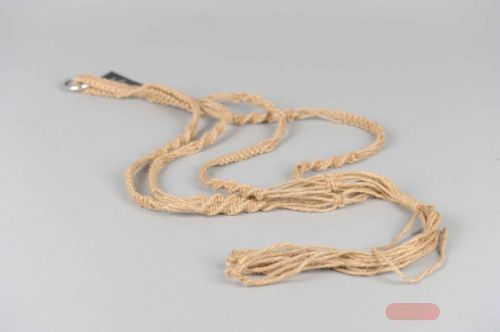 Bild von Makramee,   95cm Blumentopfhänger, dunkel natural