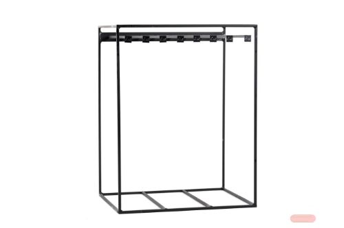 Bild von Display, mit 8 Henkel für Paarkerzen 40cm, schwarz*