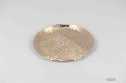 Bild von Rundschale, Alu Ø22x H1.5cm, gold mink