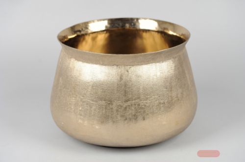 Bild von Blumentopf, Alu Ø32x H23cm, gold mink