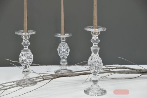 Bild von Kerzenständer, Barok Ø11.5x H24.3cm, glas