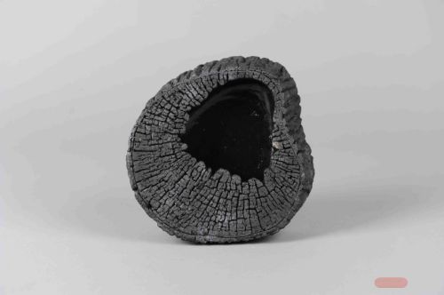 Bild von Pflanzer, Woodgrain Ø21x H20.5cm, black