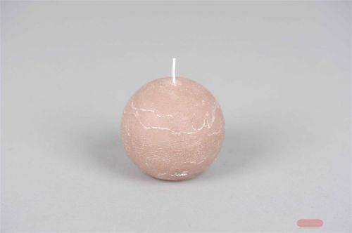 Bild von Rustic Kugelkerze, Ø 80mm, portobello