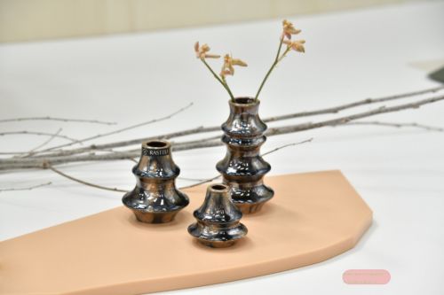 Bild von Vase, Keramik Ø6.5x H9cm, flamejante