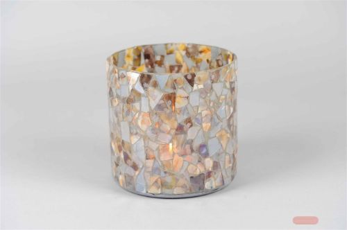 Bild von Windlicht, Glas Ø18x H18cm, mishmash