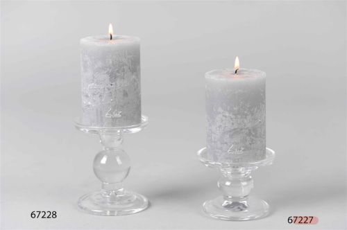 Bild von Kerzenständer, auf Fuss Olleke Ø9x H10.5cm, klarglas